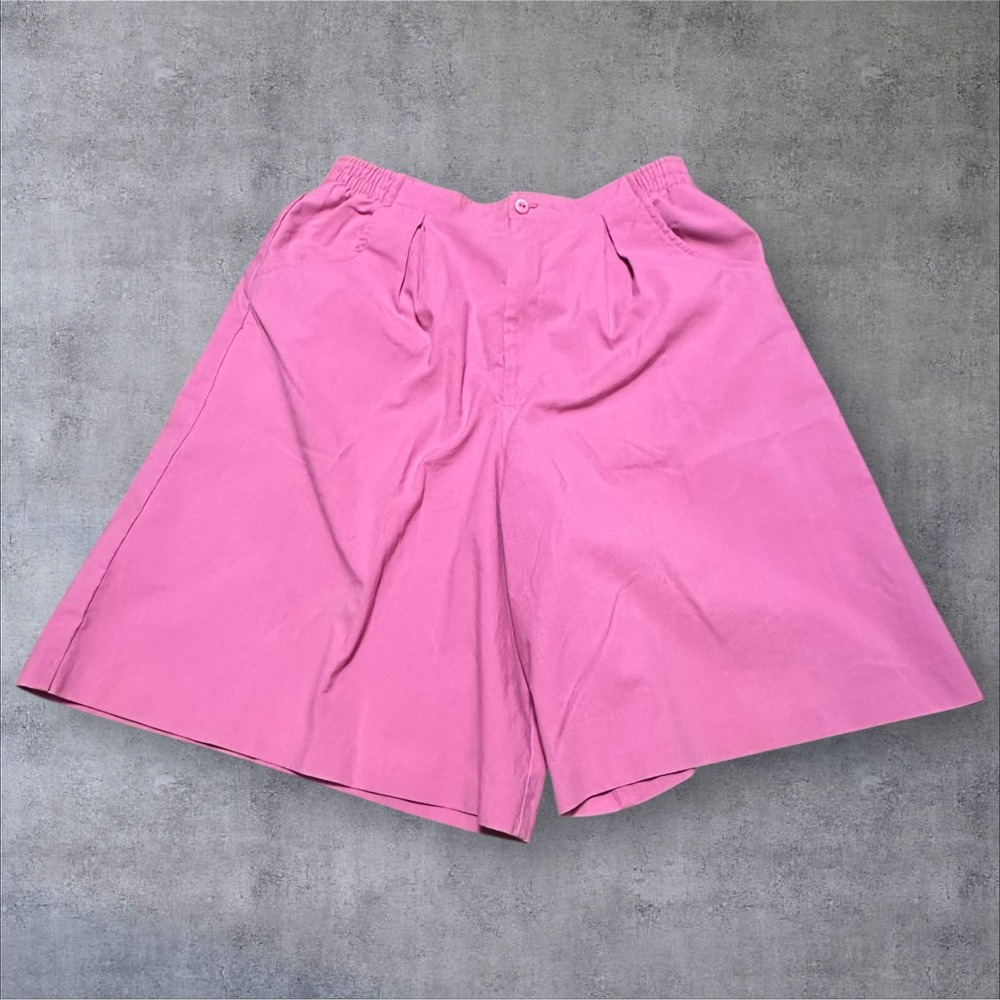 Vintage Bobbie Brooks Girls Pink‎ Dress Shorts Size 12 Made USA Pleated